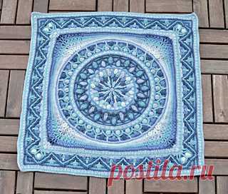 Dandelion Border - Overlay Crochet pattern by Tatsiana Kupryianchyk 
Please, note that this pattern is for Border ONLY. You can use it to square Dandelion Mandala or any other circle with 246 or 248 sts on the last round
