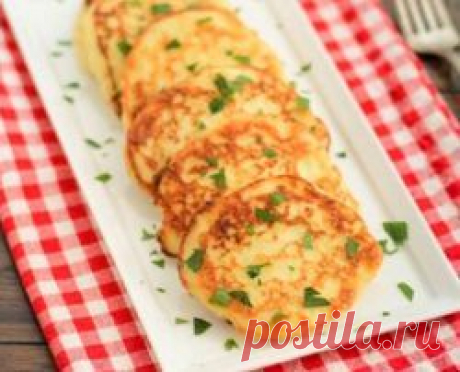 Оладьи из картофельного пюре.