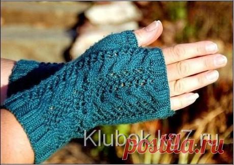 Митенки спицами. | Клубок