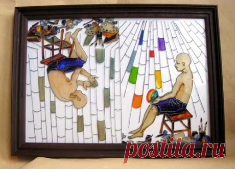 Рисунок на стекле -МК