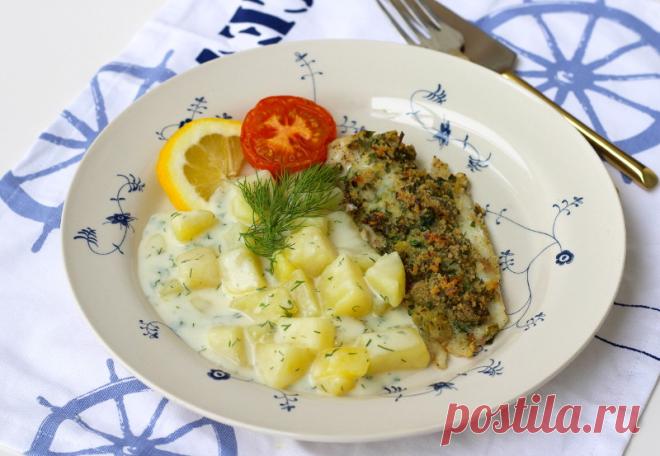 Запеченная рыба с картофелем в сливочном соусе.
Быстрый рецепт вкуснейшего обеда или ужина. Запеченное филе рыбы под хрустящей корочкой с ароматной картошкой в сливочном соусе.