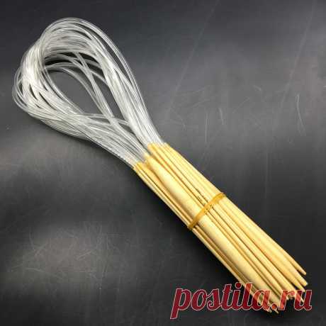 18 размеры 24 "60 см Циркуляр Бамбук Спицы Устанавливает купить на AliExpress