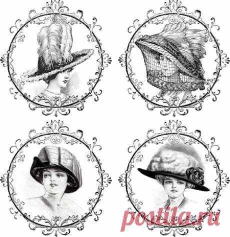 Черно-белые картинки для декупажа: монохромные распечатки, рисунки на фоне бутылки, на мебели мастер-класс