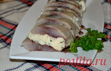 Закуска из сельди со сливочным сыром