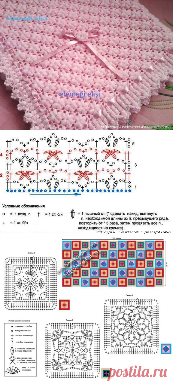 Самые красивые узоры для пледов — Сделай сам, идеи для творчества - DIY Ideas