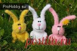 Вяжем зайчиков (котиков) крючком / Вязание спицами и крючком / ProHobby.su | Поделись своим хобби с миром