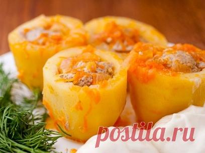 Новогодний гарнир: фаршированный картофель - Что приготовить - Простые рецепты с фото