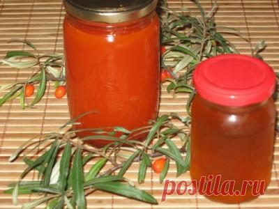 сироп и масло из облепихи