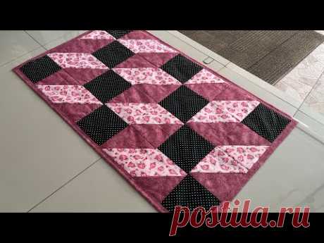коврик из ткани шаг за шагом