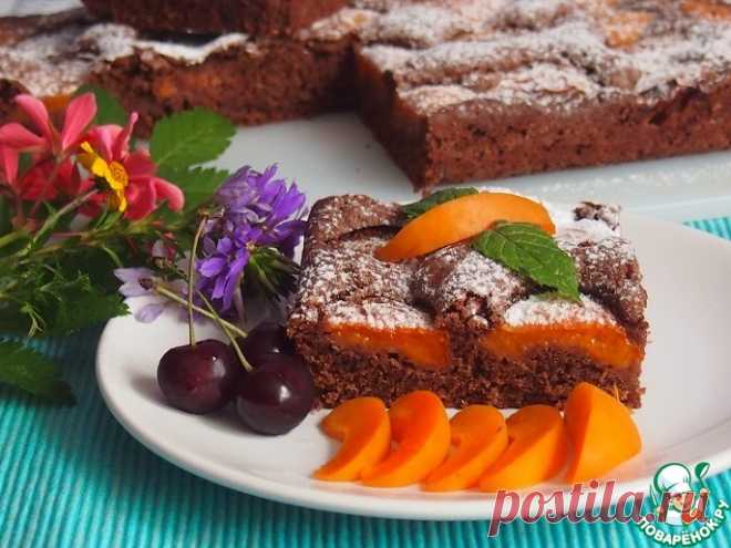 Шоколадный абрикосовый пирог Кулинарный рецепт