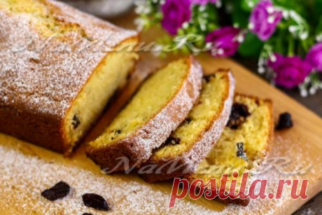 Кекс "Столичный" с изюмом: рецепт по ГОСТу