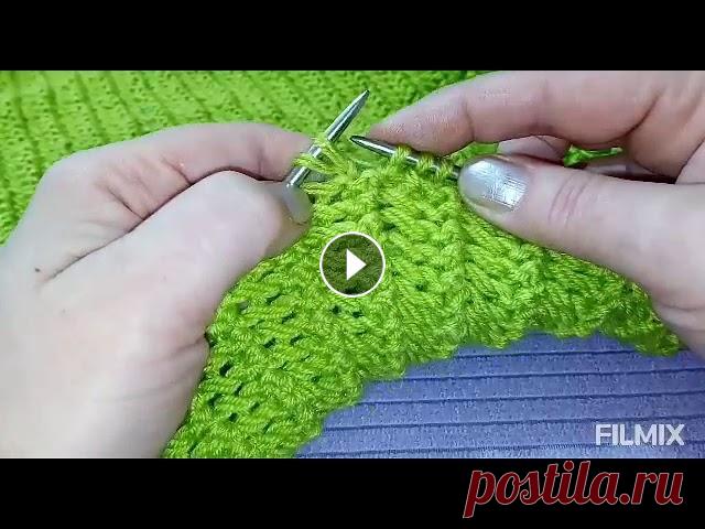 МК 3 жилетка (пончо) унисекс спицами для начинающих мк 1 Ссылка на видео: мк 2 Ссылка на видео:...