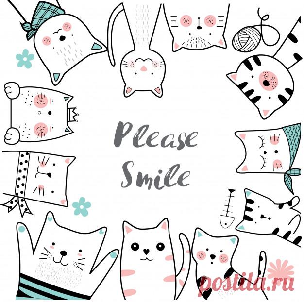 Симпатичный мультфильм эскиз животных Более миллиона свободных векторов, PSD, фотографии и бесплатные иконки. Эксклюзивные халявы и все графические ресурсы, которые необходимые для ваших проектов