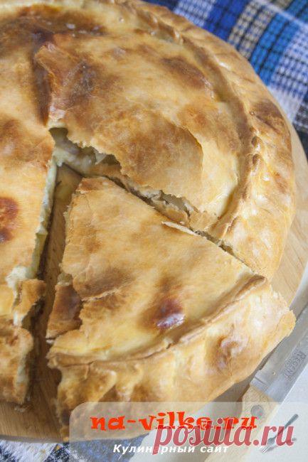 Пирог с рыбой и картошкой на пресном тесте – рецепт с фото