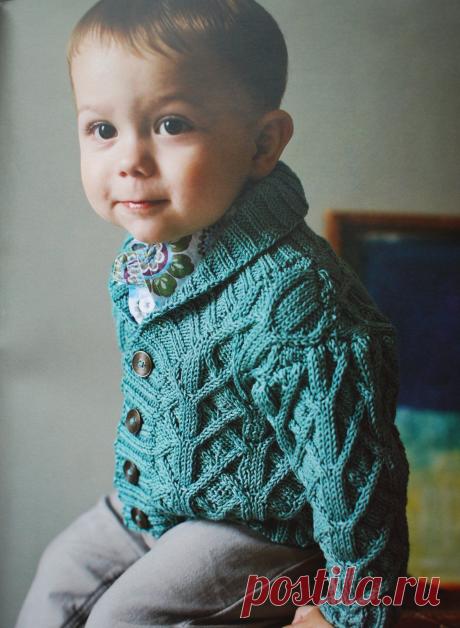 Вязание жакета Fynn, Rowan Summer Baby