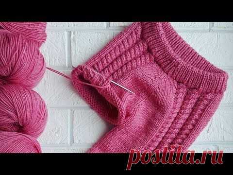 pantalón tejido circularmente para bebe - YouTube