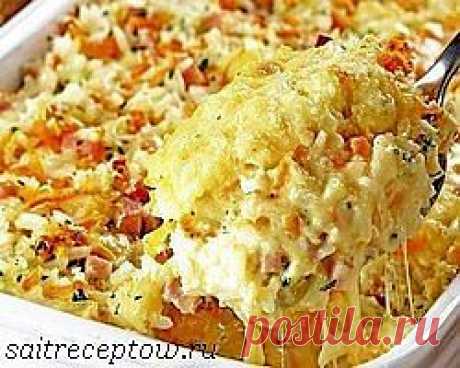Запеканка с рисом и сыром | Сайт рецептов
