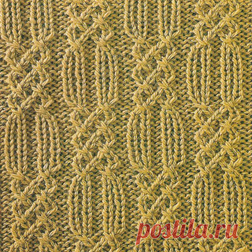 Узор № 38 - узорная полоска с косой. хему вязания и условные обозначения вы сможете увидеть на сайте.