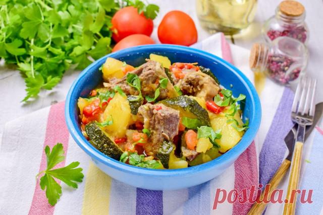 Баранина с овощами в казане тушеная рецепт с фото пошагово - 1000.menu