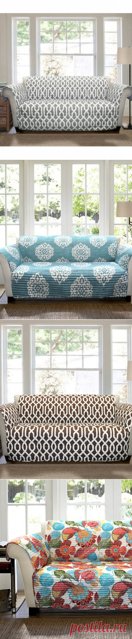 Gray Edward Trellis Sofa Protector | zulily