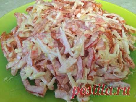 САМЫЙ ВКУСНЫЙ САЛАТ С КРАБОВЫМИ ПАЛОЧКАМИ "КРАСНОЕ МОРЕ"!
