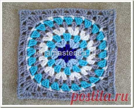 Мотив крючком со схемой и описанием