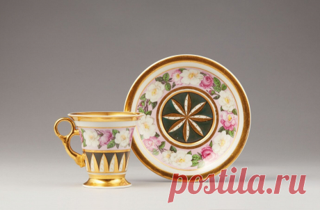 Изысканный фарфор для чая, кофе и шоколада (пары) | Porcelain cup (auction Lempertz) \15\