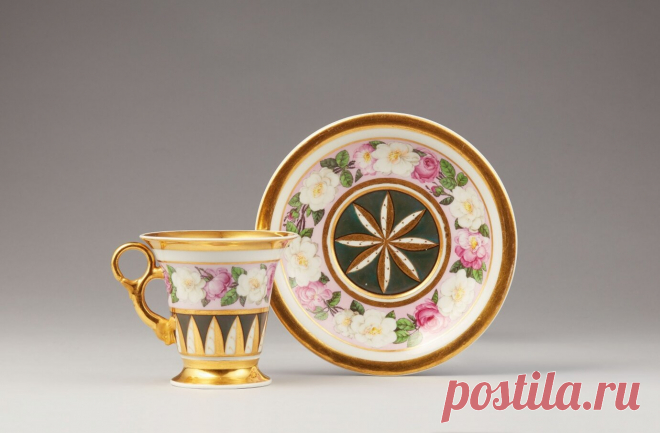 Изысканный фарфор для чая, кофе и шоколада (пары) | Porcelain cup (auction Lempertz) \15\