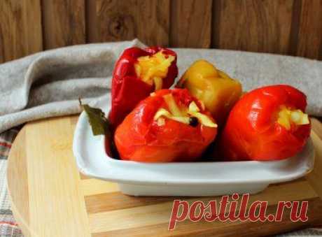 Перец, фаршированный капустой | Заготовки