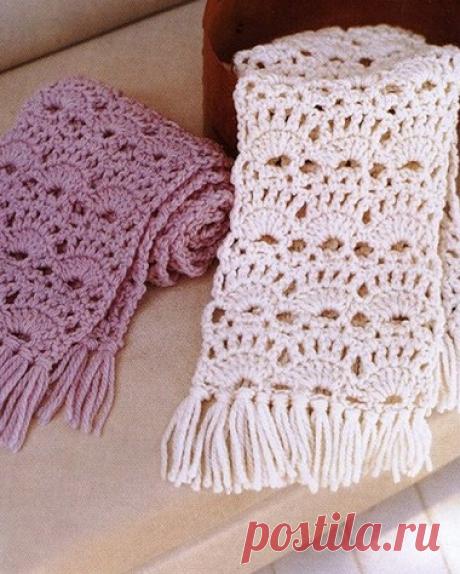 Шарф-капюшон спицами