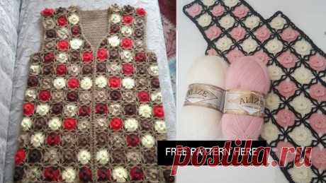 Women's vest in cardigan crochet - CRAFTS LOVED As always bringing novelty today I bring another incredible stitch all worked on female crochet beauty, let's go and come right women are already beautiful.