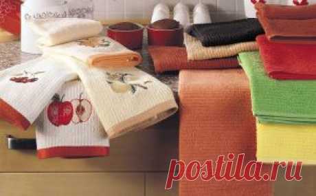 Как запросто очистить кухонные полотенца?