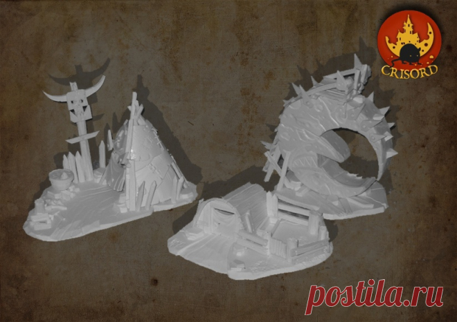 crisord ПВХ террейн гоблины орки warhammer FB