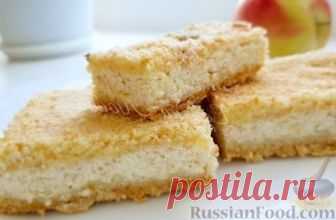 Рецепт: Пирог с творогом и яблоками на RussianFood.com