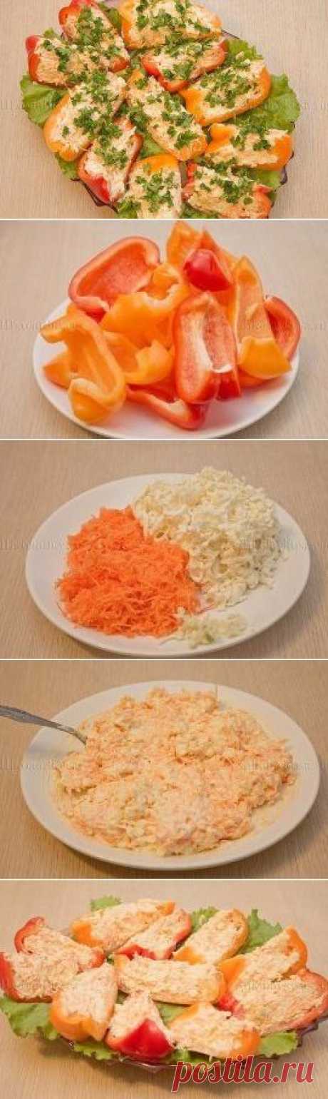 Закуска из сладкого болгарского перца (рецепт см. под фото)