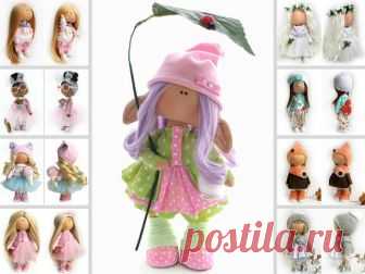 Elf Rag Doll, Interior Decor Doll, Russian Art Doll, Poupée, Cloth Soft Doll, Pink Muñecas, Textile Nursery Doll, Tilda Doll by Natalia P Hello, dear visitors!  This is handmade cloth doll created by Master Natalia P (Moscow, Russia). All dolls on the photo are mady by artist Natalia P. You can find them in our shop searching by artist name. Here are all dolls of artist Natalia P: