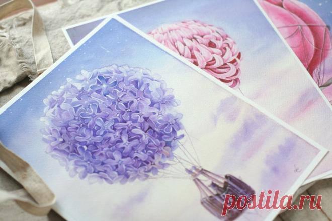 Lilac air balloon / Elena Limkina