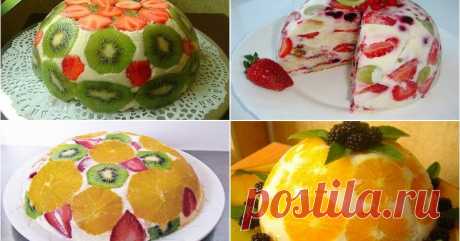 Фруктовые тортики без выпечки. Чудесное наслаждение вкусом Фруктовый торт без выпечки — это наслаждение вкусом!!! К тому же выглядит он просто великолепно. От одного вида слюнки текут. И пр...