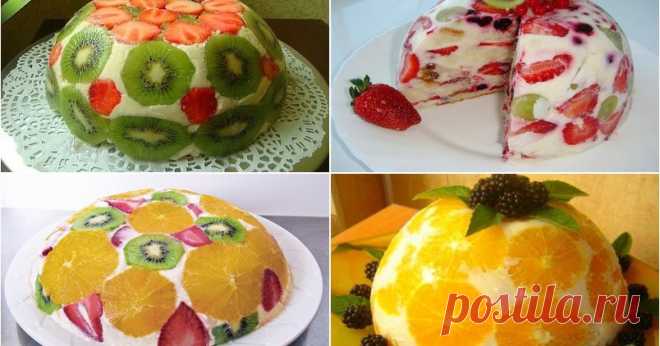 Фруктовые тортики без выпечки. Чудесное наслаждение вкусом       Фруктовый торт без выпечки — это наслаждение вкусом!!!   К тому же выглядит он просто великолепно. От одного вида слюнки текут.   И пр...