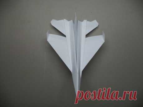 How to Fold an Origami F-16 Plane - All