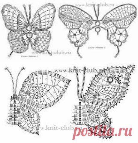 схемы вязания крючком квадратов - Поиск в Google