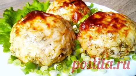 Картофельные котлеты с румяной корочкой и любимой начинкой.