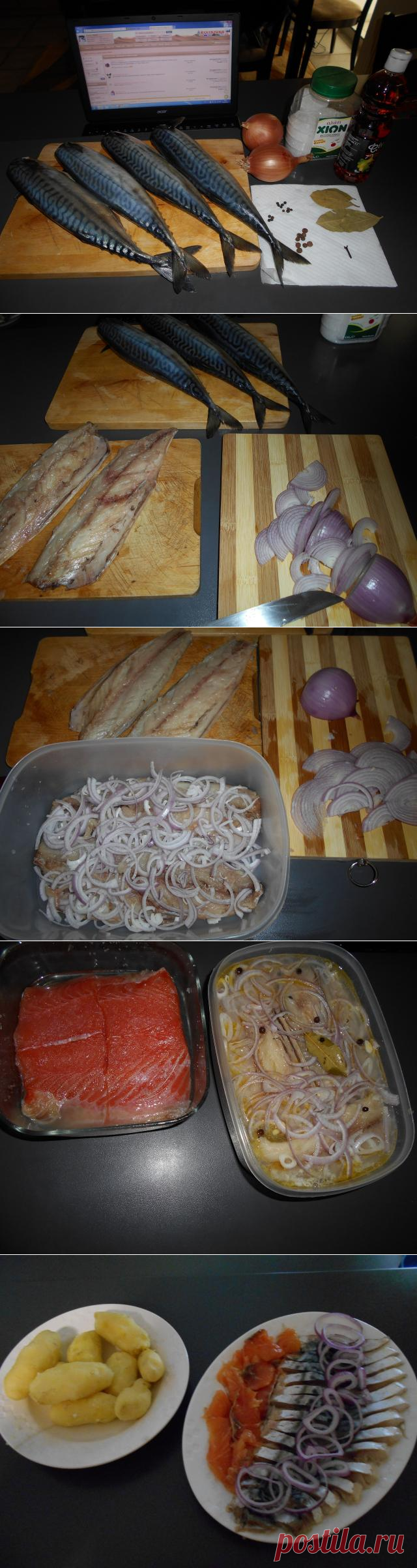 Соленая рыбка - несколько идей, собранные в одном рецепте | Четыре вкуса