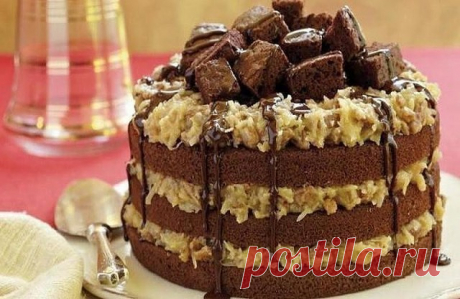 CRAZY CAKE (&quot;Сумасшедший&quot; пирог)! 
Этот рецепт удивил меня настолько, что соорудила его прямо ночью, оторвавшись от компа. 
Очень пышный, воздушный, мягкий и влажный шоколадный пирог, который, благодаря присутствию крема, можно смело считать тортом