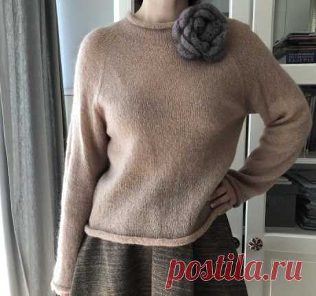 свитер из мохера