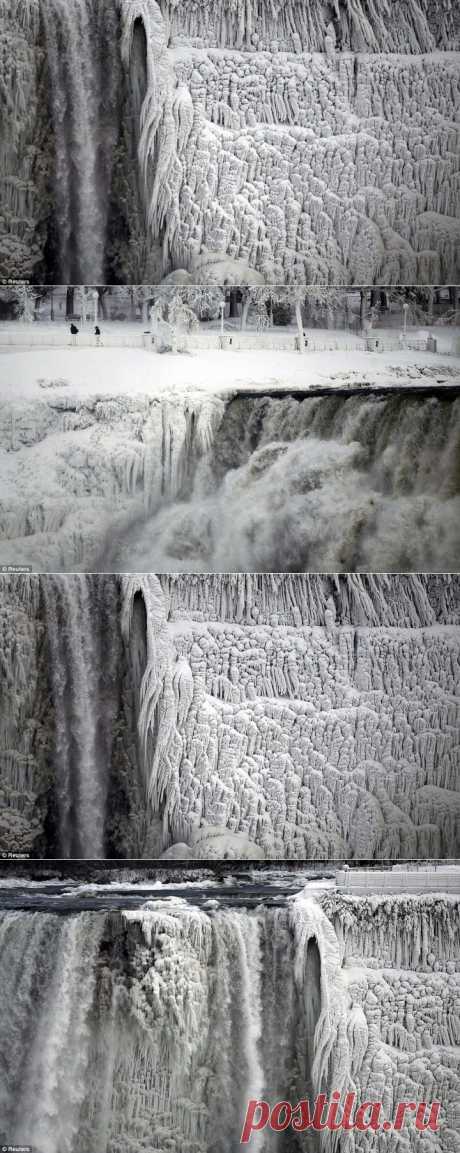 (+1) тема - Замерз Ниагарский водопад. Фото | ТУРИЗМ И ОТДЫХ