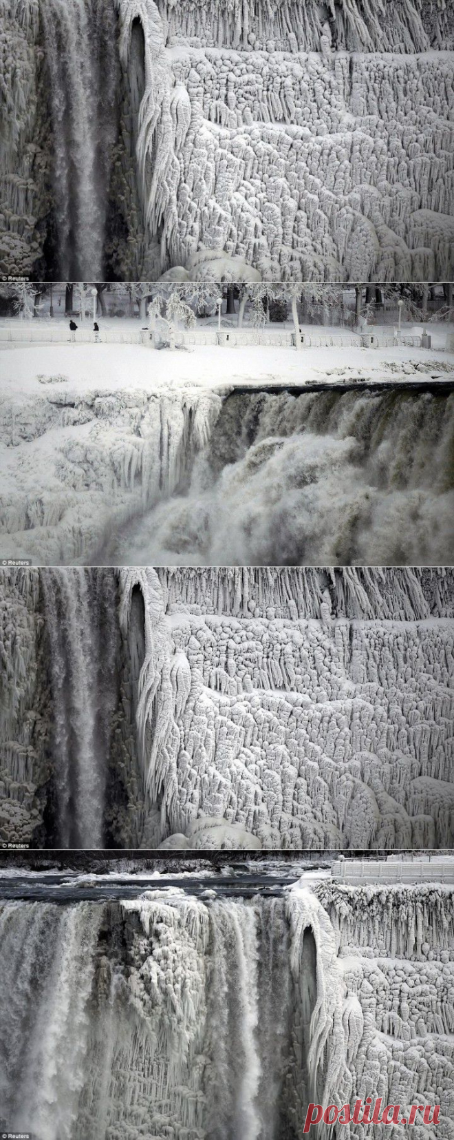 (+1) тема - Замерз Ниагарский водопад. Фото | ТУРИЗМ И ОТДЫХ