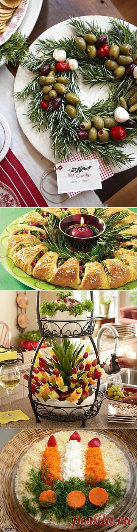�?деи оформления блюд новогоднего стола | Домохозяйка