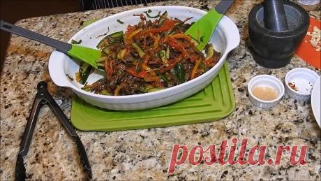 Салат-БОМБА . Мясо с Овощами по-Корейски. Вкуснее и не придумаешь!
