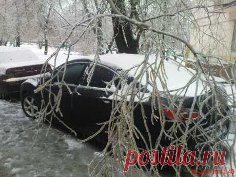 Мазда-6 во льду